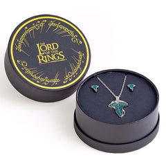 The Lord Of The Rings Leaf Of Lorien Necklace & Earrings Gift Box LKT Sport Entertainment>Movies>The Lord Of The Rings Jewelry Sets