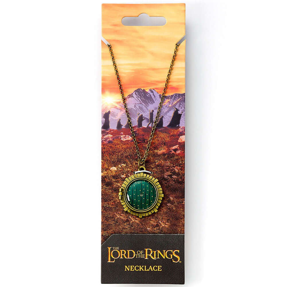 The Lord Of The Rings Silver Plated Hobbit Door Necklace LKT Sport Entertainment>Movies>The Lord Of The Rings Necklaces