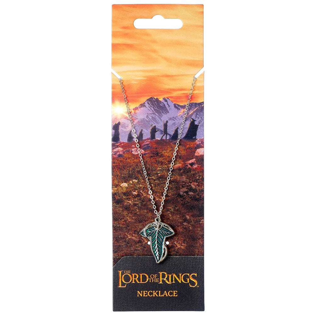 The Lord Of The Rings Silver Plated Leaf Of Lorien Necklace LKT Sport Entertainment>Movies>The Lord Of The Rings