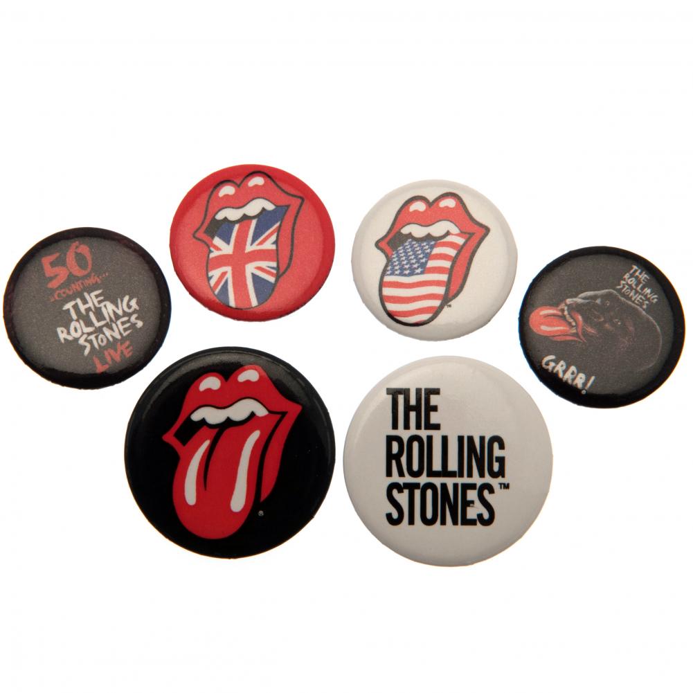 The Rolling Stones Button Badge Set LKT Sport Entertainment>Music>The Rolling Stones Pinback Buttons