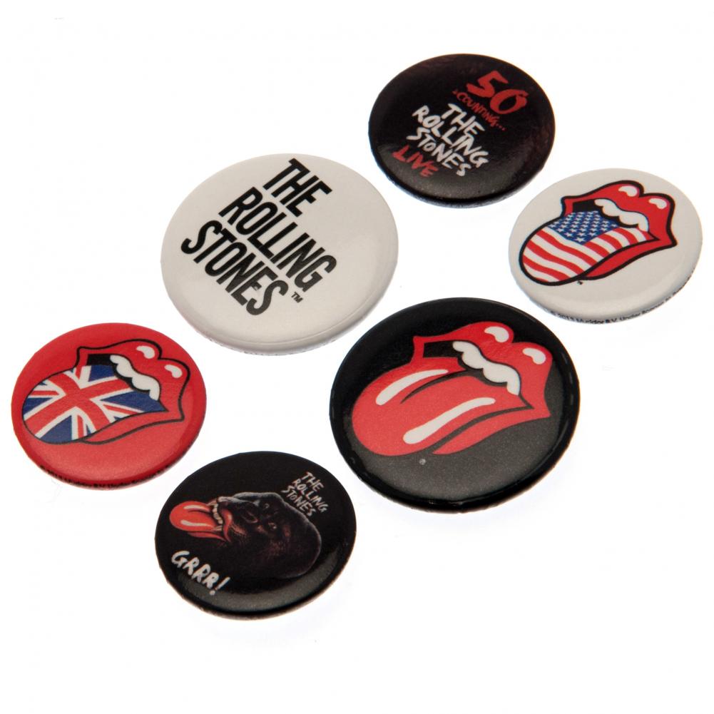 The Rolling Stones Button Badge Set LKT Sport Entertainment>Music>The Rolling Stones Pinback Buttons