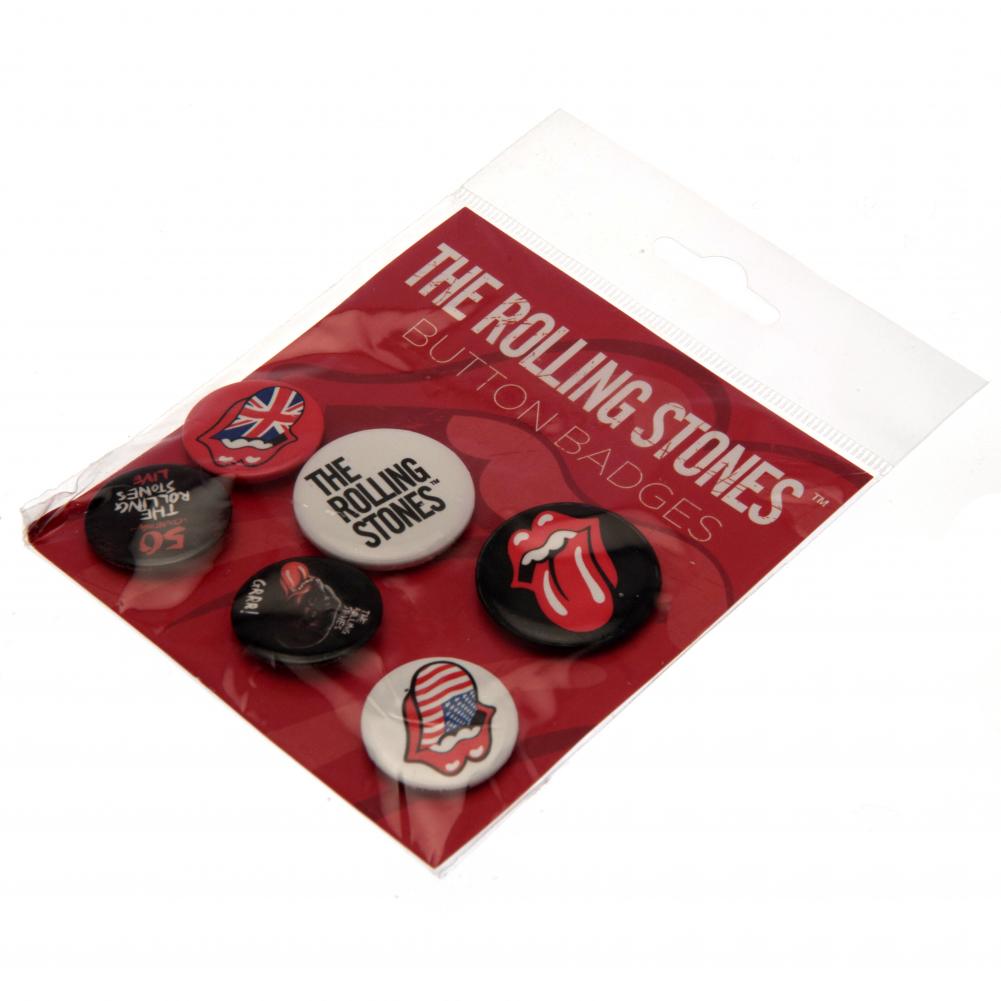 The Rolling Stones Button Badge Set LKT Sport Entertainment>Music>The Rolling Stones Pinback Buttons