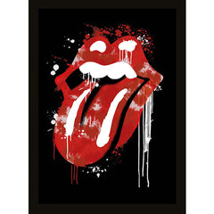 The Rolling Stones Graffiti Lips Picture 16 x 12 LKT Sport Entertainment>Music>The Rolling Stones Prints