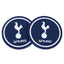 Tottenham Hotspur FC 2pk Coaster Set LKT Sport Pack of 2 flexible non slip silicone coasters Vibrant colour coasters each with a stamped Spurs crest Wipe clean finish Official licensed product Approx 10cm in diameter On a header card Coasters