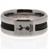 Tottenham Hotspur FC Black Inlay Ring Medium LKT Sport Football>Premier League>Tottenham Hotspur FC Rings