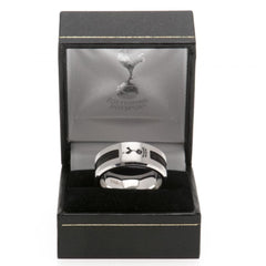 Tottenham Hotspur FC Black Inlay Ring Medium LKT Sport Football>Premier League>Tottenham Hotspur FC Rings