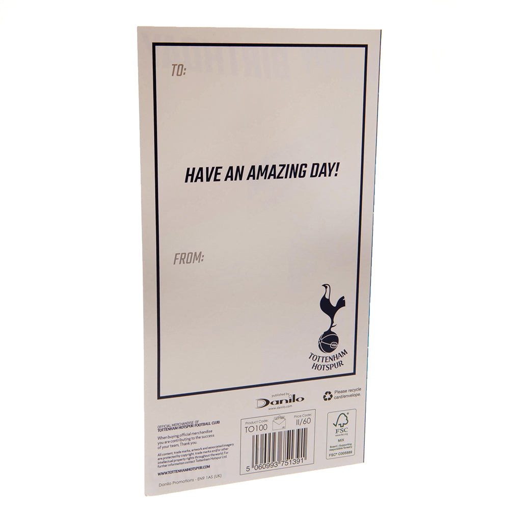 Tottenham Hotspur FC Crest Birthday Card LKT Sport Football>Premier League>Tottenham Hotspur FC Greeting Cards