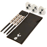Tottenham Hotspur FC Darts Set LKT Sport Tottenham Hotspur essential darts set3 x dart barrels with blue detail3 x black dart shafts3 x white dart flights with Spurs crestsComplete with a PU carts case printed with the Spurs crestOfficial licensed product