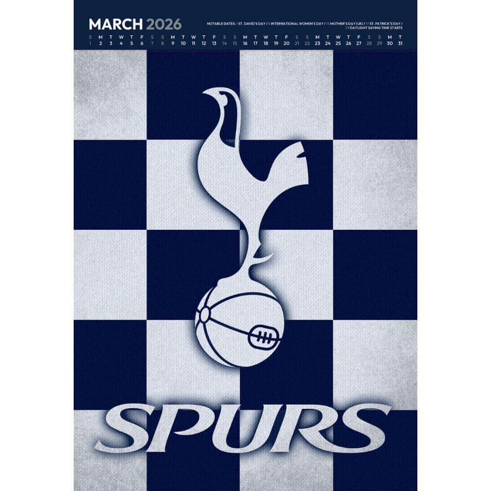 Tottenham Hotspur FC Deluxe Calendar 2026 LKT Sport Football>Premier League>Tottenham Hotspur FC Wall Calendars