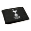 Tottenham Hotspur FC Embroidered Wallet LKT Sport Black PU wallet featuring a large embroidered club crest 3 card slots, a window slot and 2 note pockets Change pocket with secure stud fastener 2 additional compartments Official licensed product Approx 11