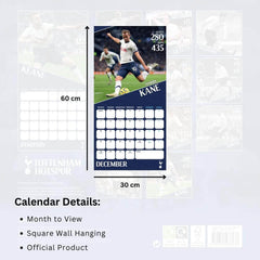 Tottenham Hotspur FC Legends Square Calendar 2026 LKT Sport Football>Premier League>Tottenham Hotspur FC Wall Calendars