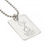 Tottenham Hotspur FC Silver Plated Dog Tag & Chain LKT Sport Silver plated classic dog tag and ball chain Chrome finish with an embossed club crest Official licensed product Chain approx 55cm (21 inches) Dog tag approx 30mm x 20mm In a blister pack Neckla