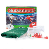 UEFA Champions League Edition Subbuteo Main Game LKT Sport Subbuteo, the classic table football game is back.Featuring a new high quality pitch and re-engineered players with more strengthIncludes 20 players, 2 goal keepers, 2 goals, 1 ball and the pitchS