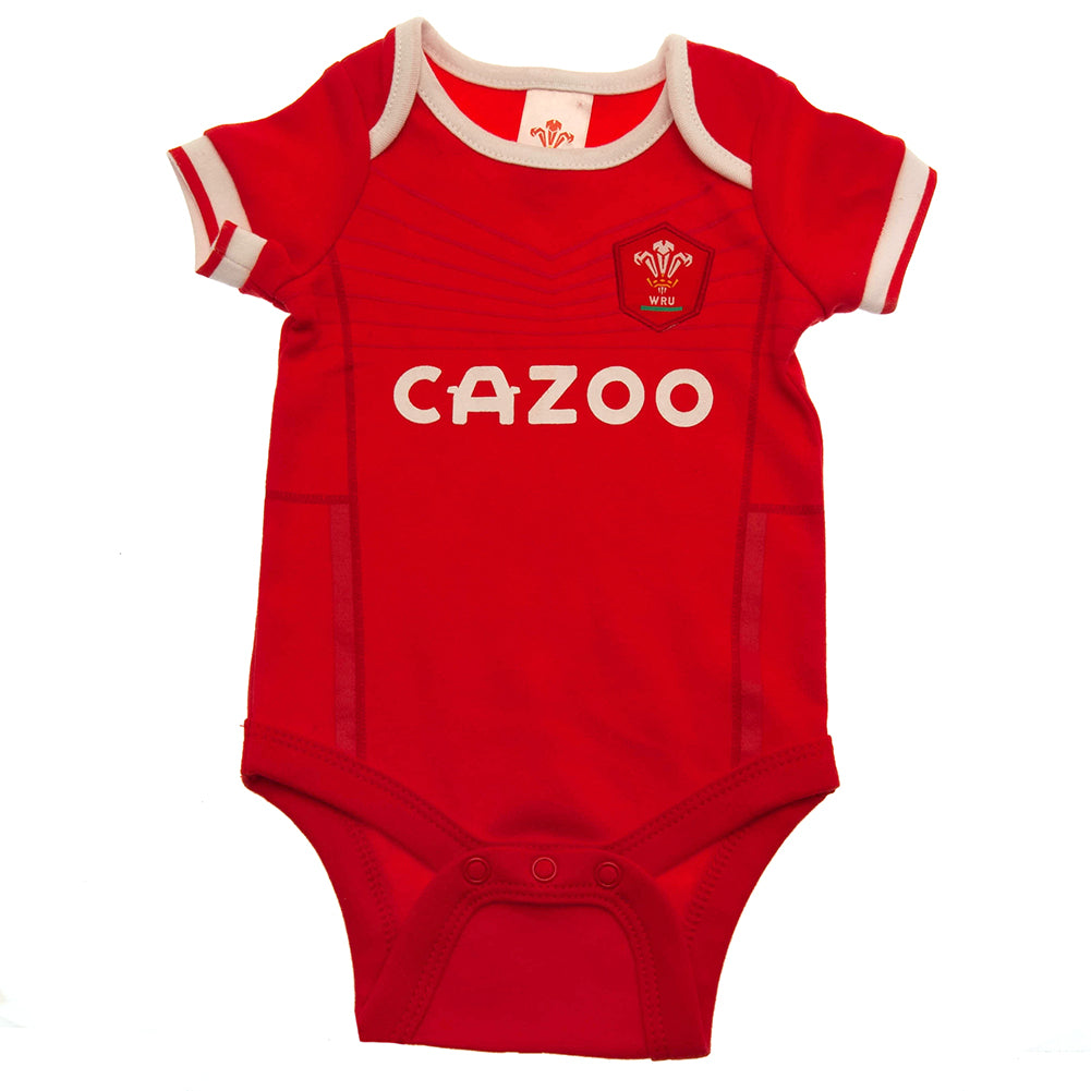 Wales RU 2 Pack Bodysuit 3-6 Mths PC LKT Sport Rugby>Wales RU Bodysuits