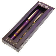 Wednesday 2pk Pen Set LKT Sport Entertainment>TV Series>Wednesday Ballpoint Pens