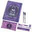 Wednesday Bumper Stationery Set LKT Sport Everyday 8 piece stationery setVibrant, purple and black Wednesday themed design across all contents2 x Gel pens1 x Drawing pencil1 x Ruler1 x Ballpoint pen1 x Pencil Sharpener1 x Pencil Case1 x A4 Hardback notebo