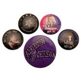 Wednesday Button Badge Set LKT Sport Entertainment>TV Series>Wednesday Pinback Buttons