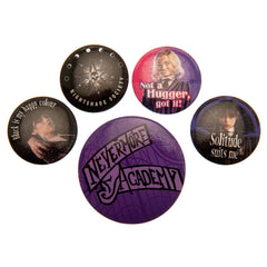 Wednesday Button Badge Set LKT Sport Entertainment>TV Series>Wednesday Pinback Buttons