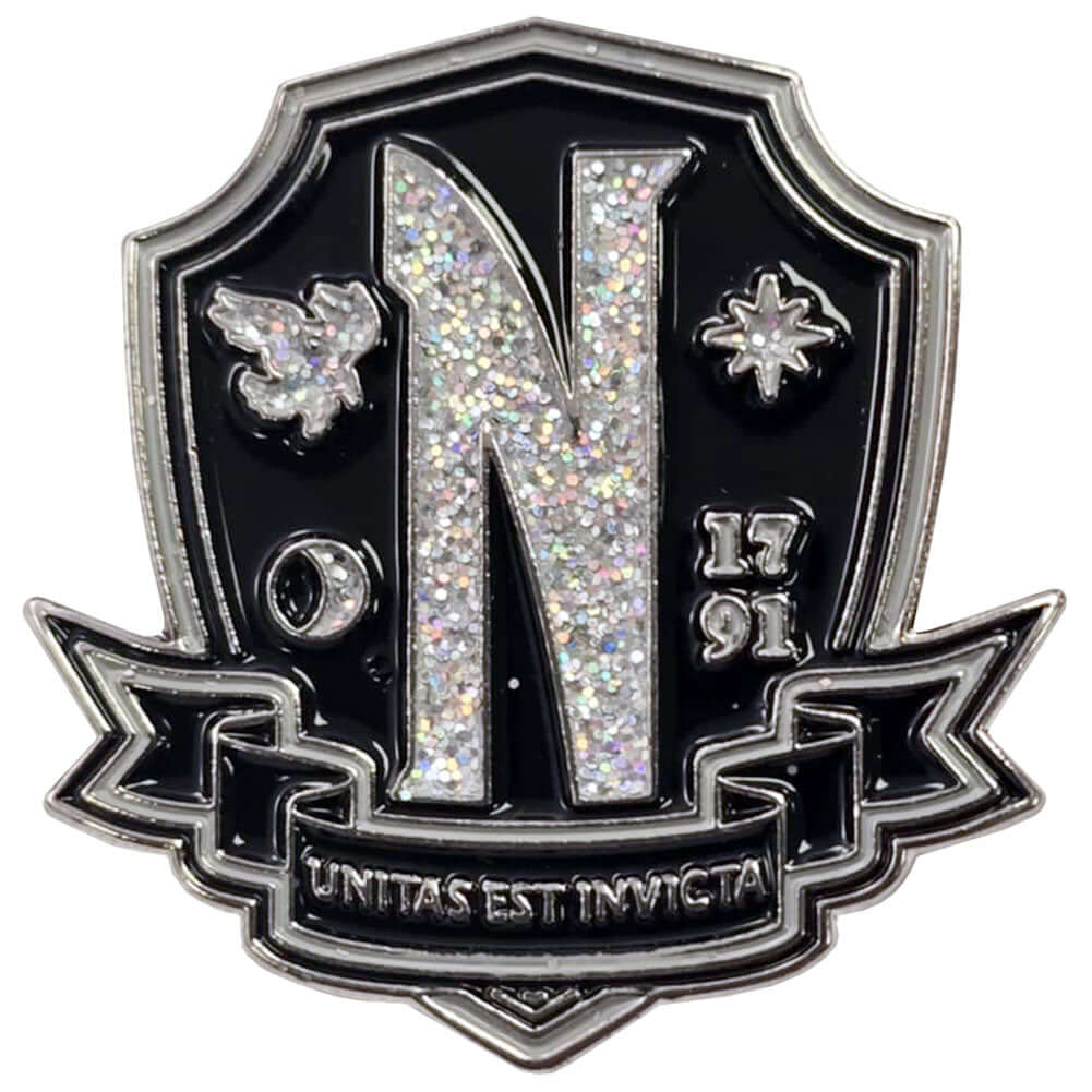 Wednesday Nevermore Pin Badge LKT Sport Entertainment>TV Series>Wednesday Brooches & Lapel Pins