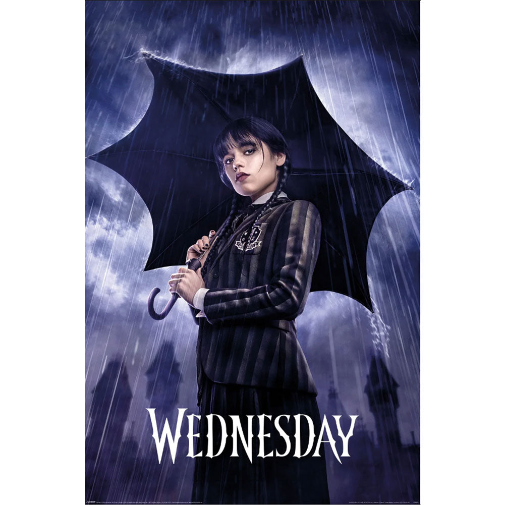 Wednesday Poster Downpour 246 LKT Sport Entertainment>TV Series>Wednesday Posters