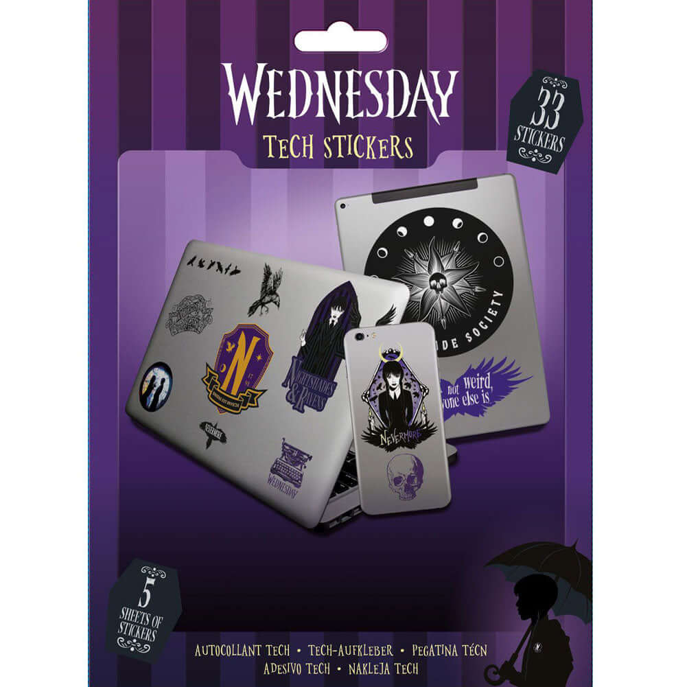 Wednesday Tech Stickers LKT Sport Entertainment>TV Series>Wednesday Electronics Stickers & Decals