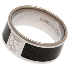 West Ham United FC Carbon Fibre Ring Small LKT Sport Football>Premier League>West Ham United FC Rings