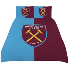 West Ham United FC Colour Split King Duvet Set LKT Sport Football>Premier League>West Ham United FC Duvet Covers