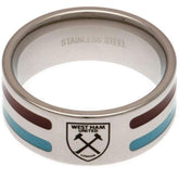 West Ham United FC Colour Stripe Ring Large LKT Sport Football>Premier League>West Ham United FC Rings