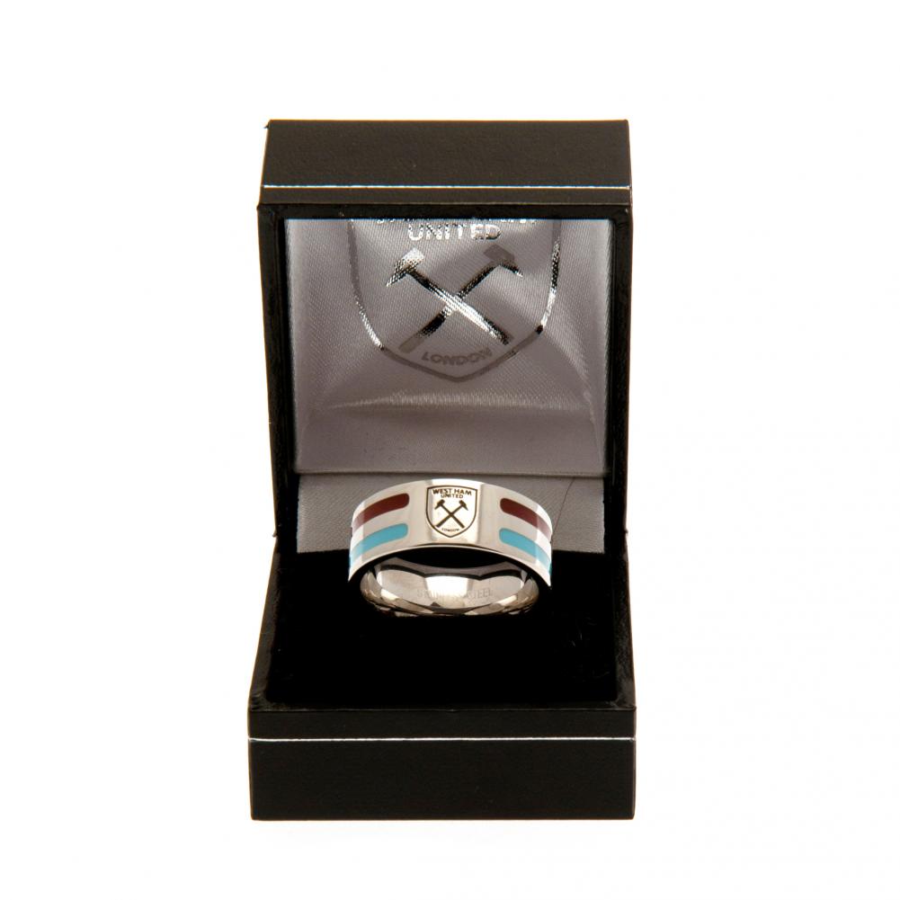 West Ham United FC Colour Stripe Ring Large LKT Sport Football>Premier League>West Ham United FC Rings