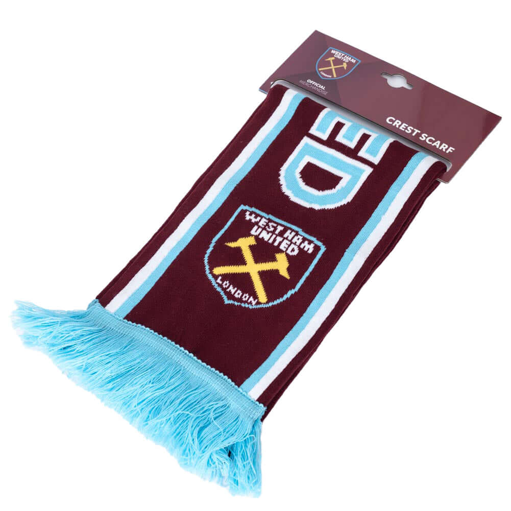 West Ham United FC Crest Scarf LKT Sport Football>Premier League>West Ham United FC Scarves