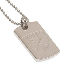 West Ham United FC Engraved Dog Tag & Chain LKT Sport Football>Premier League>West Ham United FC Necklaces