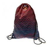 West Ham United FC Fade Gym Bag LKT Sport Fade design gym bag featuring WHUFC text and full colour club crest Drawstring close with metal eyelets Wipe clean polyester Official licensed product Approx 44cm x 33cm flat On a header card Gym Duffel Bags