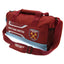West Ham United FC Flash Duffle Bag LKT Sport Flash design duffle bag featuring West Ham text and club crestLarges zipped opening for easy accessAdditional zipped and mesh end pocketCarry handles and adjustable shoulder strapRubber zip pulls featuring rai