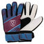 West Ham United FC Fuse Goalkeeper Gloves Kids LKT Sport Claret and blue goalkeeper gloves featuring the West Ham crest in whiteWith a latex foam palm and lightweight foam backingElastic strap for secure fitOfficial licensed productSize kidsTo fit approx