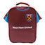 West Ham United FC Kit Lunch Bag LKT Sport Home shirt design lunch bag featuring West Ham United text and club crestDouble zipped opening for easy accessWith carry handle and name tagWipe clean polyesterOfficial licensed productApprox 29cm x 24cm x 7cm Lu