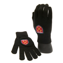 West Ham United FC Knitted Gloves Junior LKT Sport Football>Premier League>West Ham United FC Gloves & Mittens