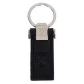 West Ham United FC Leather Key Fob LKT Sport Executive leather keyring with a debossed West Ham crestMetal keeper top and leather fob designOfficial licensed productFob approx 6cm x 3cm Keychains