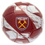 West Ham United FC Nimbus Football LKT Sport Claret and white 26 panel everyday PVC FootballFeatures a full colour West Ham crest on a nimbus design ballSuitable for 14 yrs and olderOfficial licensed productSize 5 footballApprox 69cm in circumference Socc