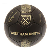 West Ham United FC Sig Gold Phantom Skill Ball LKT Sport Matte black phantom design PVC football32 panel ball with gold design detail, club crest and official player signature printsSkill practice ball suitable for all agesOfficial licensed productSize 1