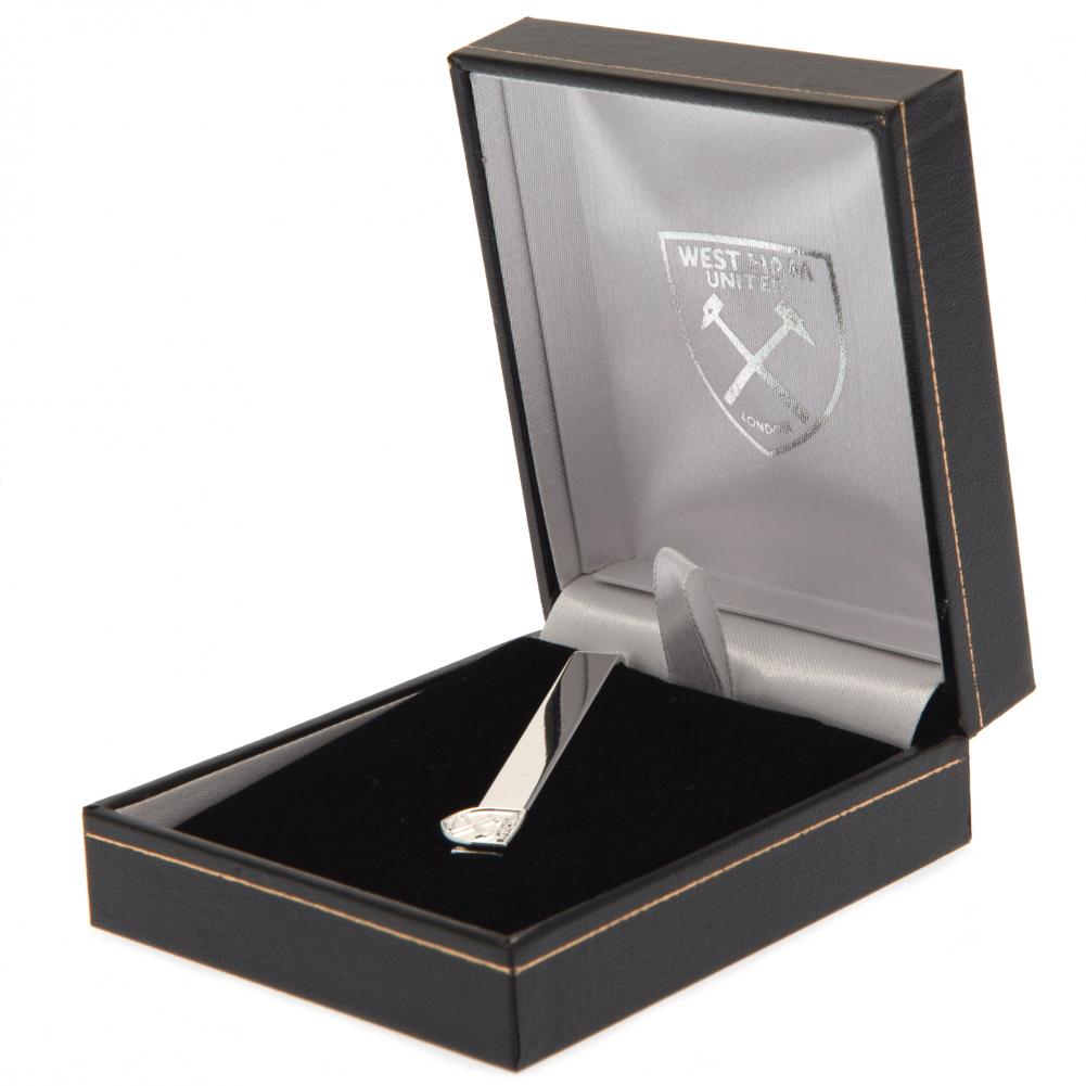 West Ham United FC Silver Plated Tie Slide LKT Sport Football>Premier League>West Ham United FC Tie Clips