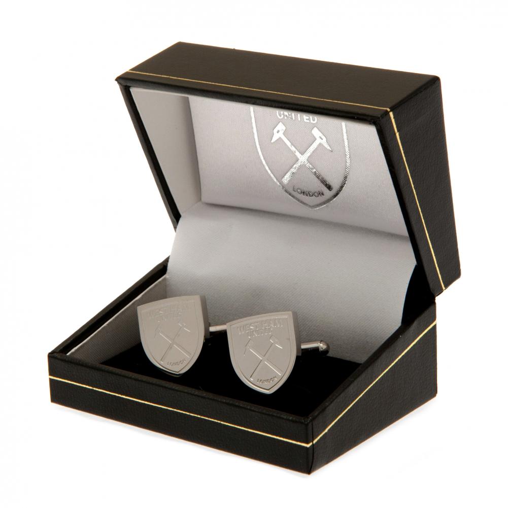 West Ham United FC Stainless Steel Formed Cufflinks LKT Sport Football>Premier League>West Ham United FC Cufflinks