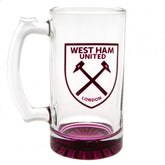 West Ham United FC Stein Glass Tankard LKT Sport Football>Premier League>West Ham United FC Beer Glasses