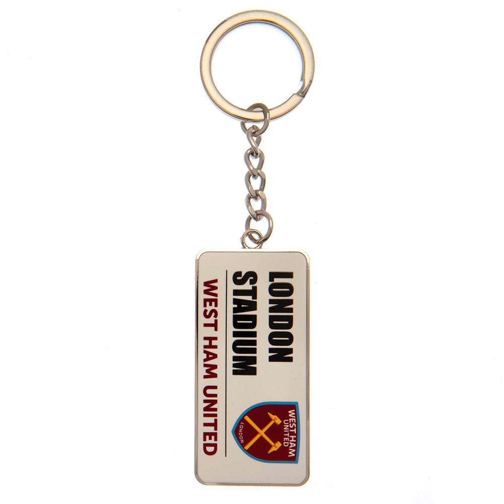 West Ham United FC Street Sign Keyring LKT Sport Football>Premier League>West Ham United FC Keychains