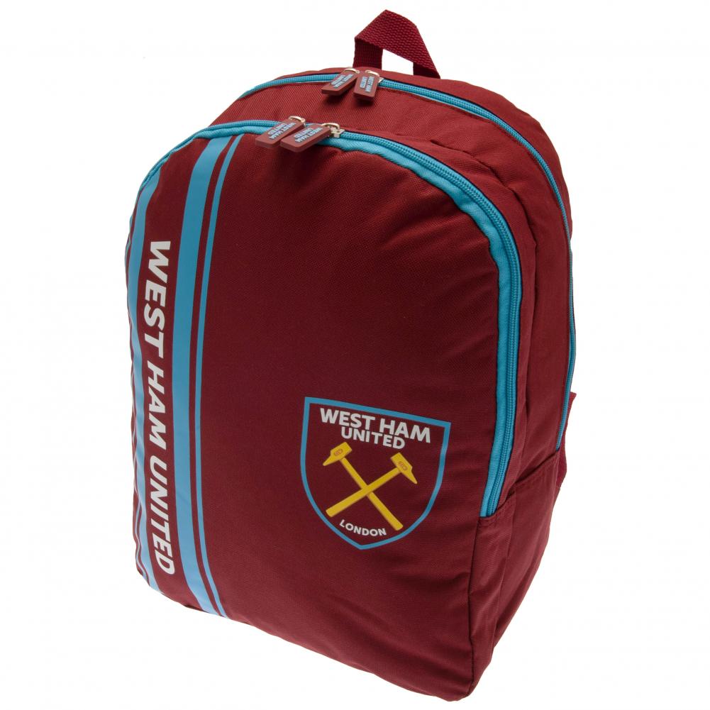 West Ham United FC Stripe Backpack LKT Sport Football>Premier League>West Ham United FC Backpacks