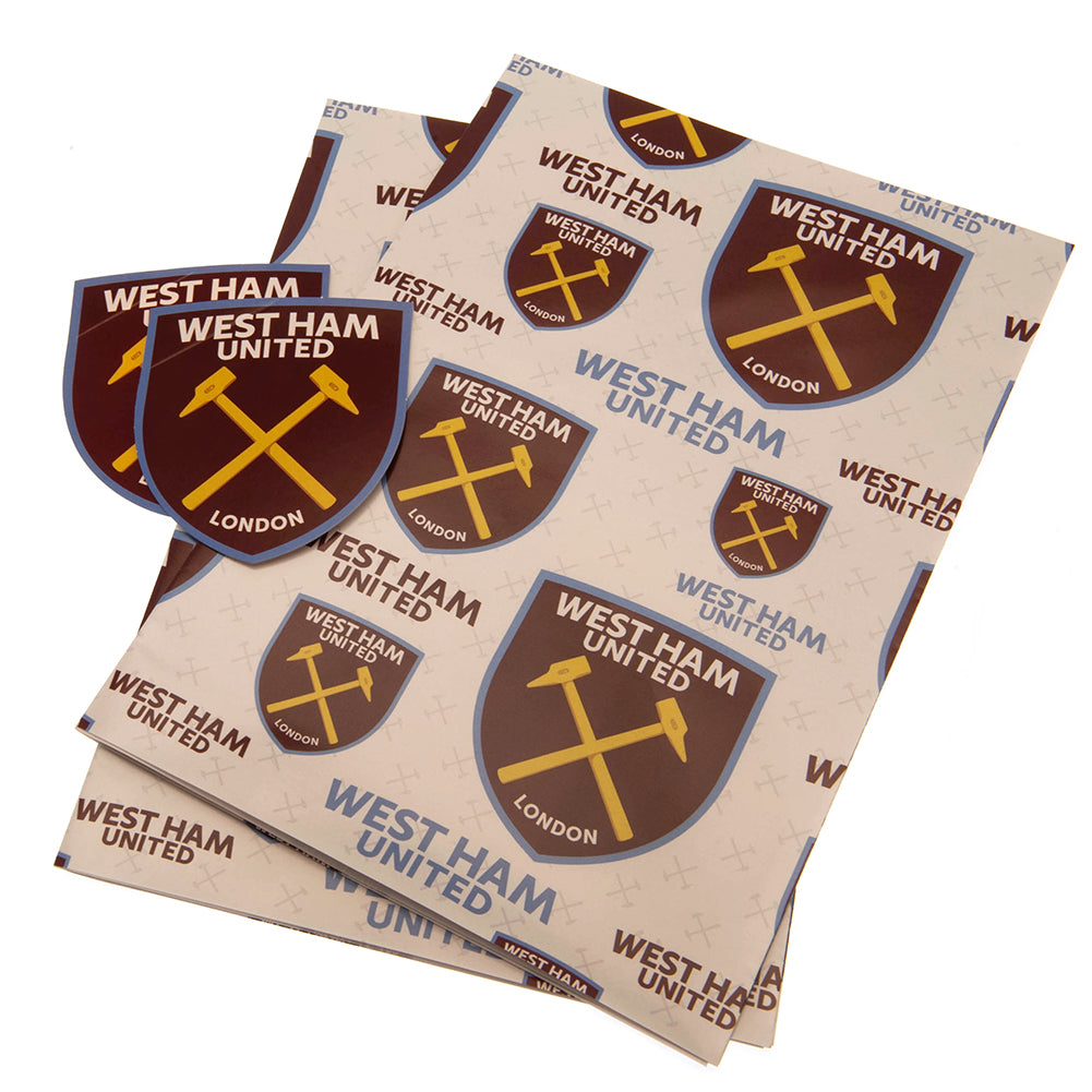 West Ham United FC Text Gift Wrap LKT Sport Football>Premier League>West Ham United FC Gift Wrapping