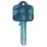 Wicked Door Key LKT Sport Ready to cut blank door key featuring Elphaba and GloindaSuitable for a UL2, UL054 or UL1, UL050 profile locksHigh quality detailed designs printed on both sidesOfficial licensed productApprox 78mm x 35mm Key Blanks