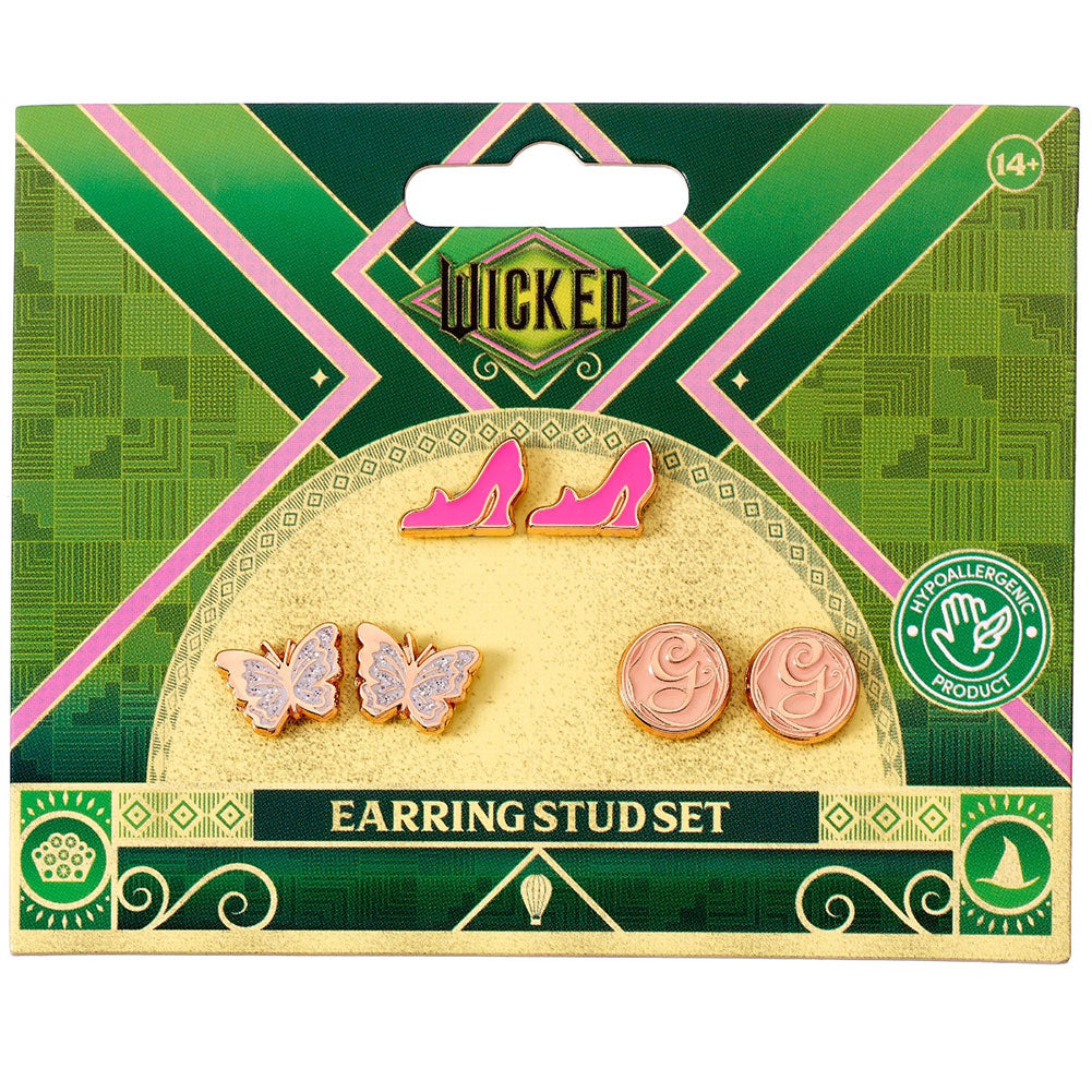 Wicked Glinda Stud Earrings Set LKT Sport Entertainment>Movies>Wicked Earrings