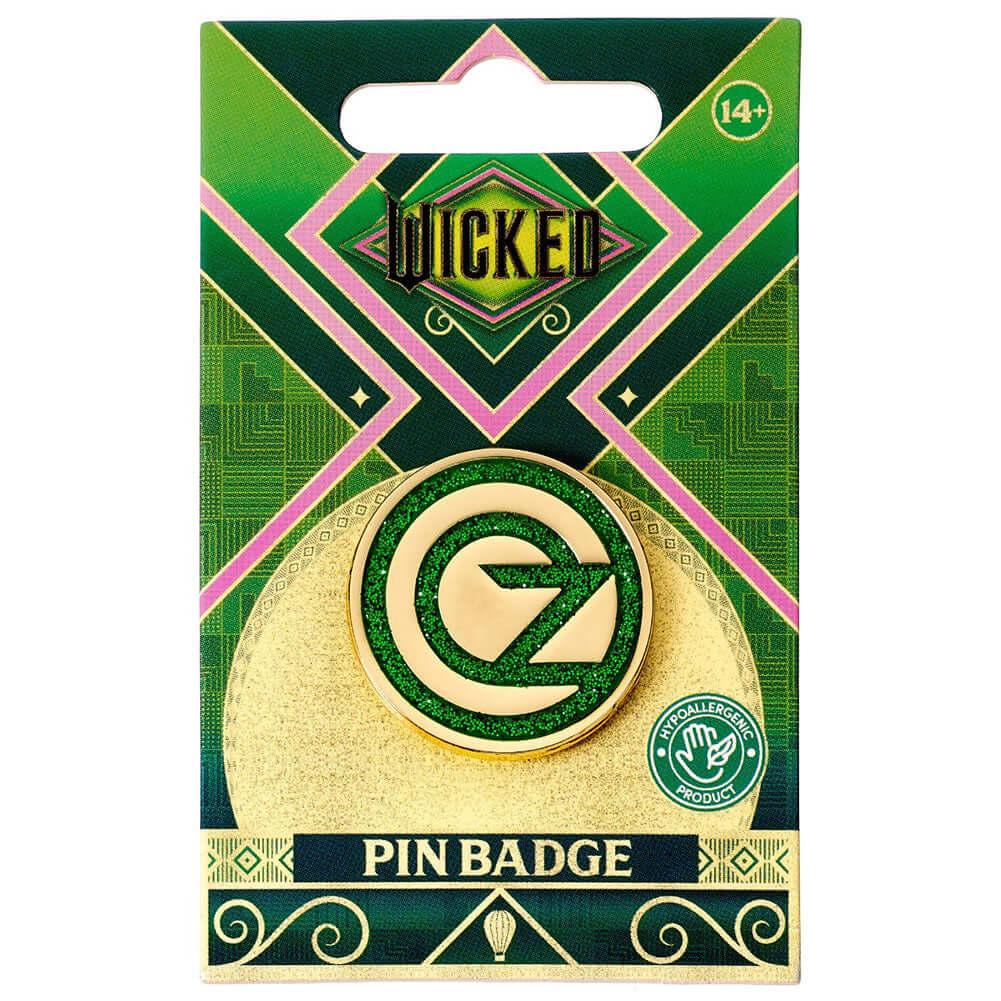 Wicked Oz Logo Pin Badge LKT Sport Bright, colourful and highly detailed enamel pin badgeFeaturing the Oz logo on a butterfly clasp fixingOfficial licensed productApprox 30mm x 30mm Lapel Pins