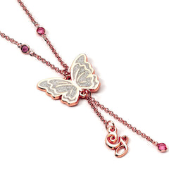 Wicked Rose Gold Glinda Butterfly Necklace LKT Sport Entertainment>Movies>Wicked Necklaces