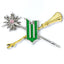 Wicked Wand & Broomstick Pin Badge LKT Sport Bright, colourful and highly detailed enamel pin badgeFeaturing Elphaba’s broomstick alongside Glinda’s wand, crowned with a glittering W logoOfficial licensed productApprox 60mm x 35mm Brooches & Lapel Pins